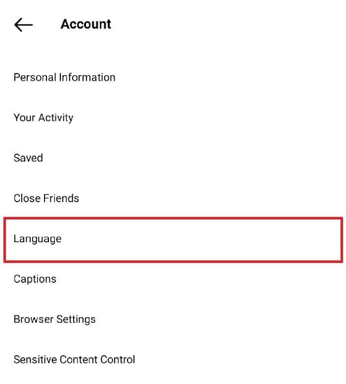 آموزش مرحله به مرحله  تغییر زبان اینستاگرام