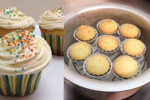 طرز تهیه کاپ کیک قابلمه ای بدون شیر با دستور پخت ساده و طعم عالی