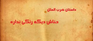 داستان ضرب المثل حناش دیگه رنگی نداره چیست؟