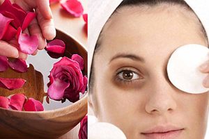 استفاده از گلاب برای سیاهی دور چشم