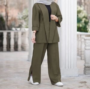 50 عکس مدل مانتو کتی با شلوار جدید 1401