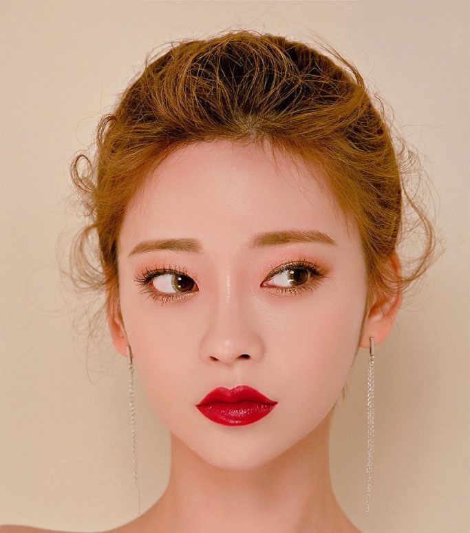 مدل آرایش ساده کره ای