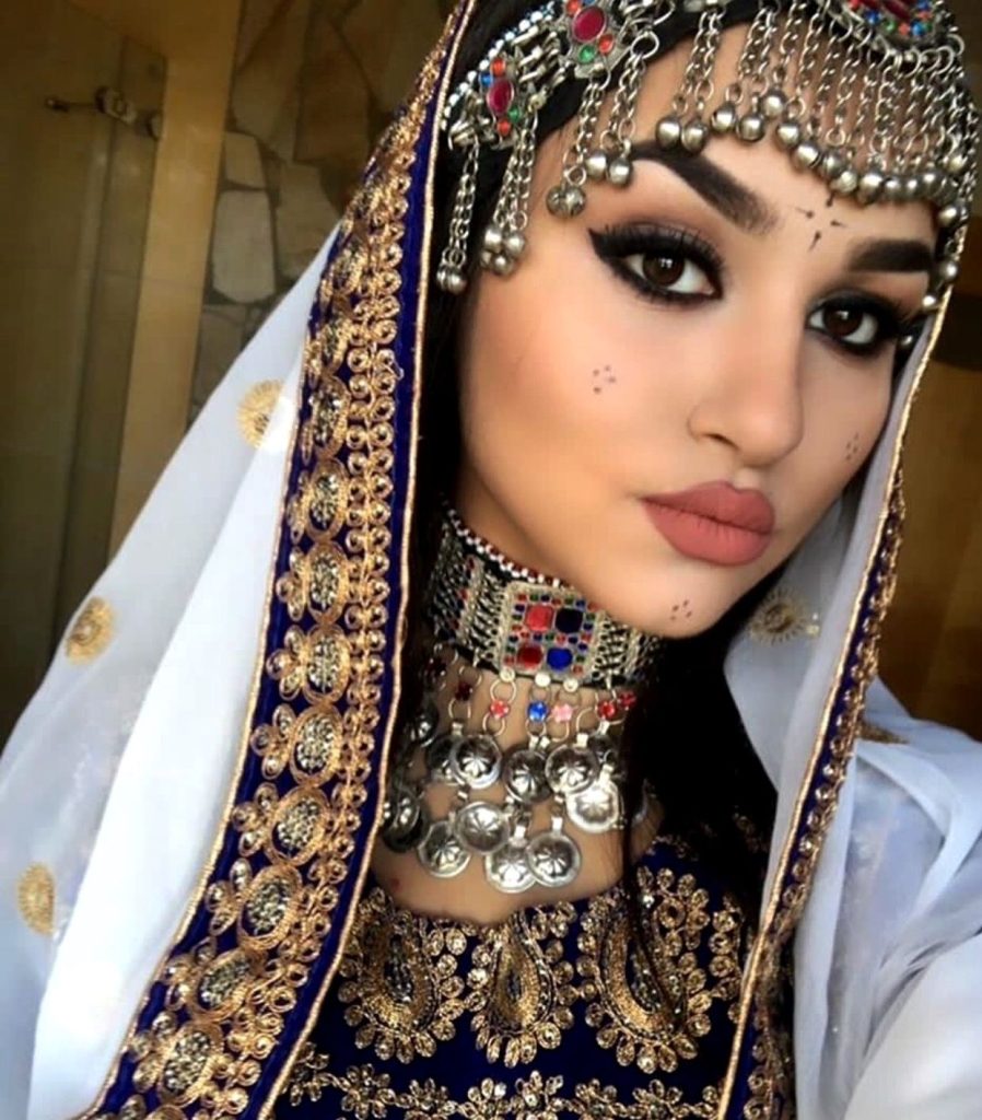 مدل آرایش عروس افغانی