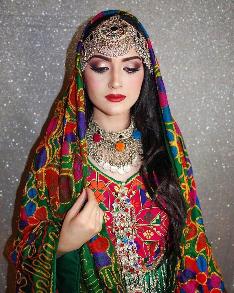 میکاپ عروس افغان