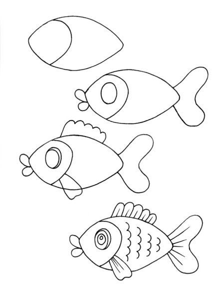 آموزش نقاشی حیوانات دریایی برای کودکان