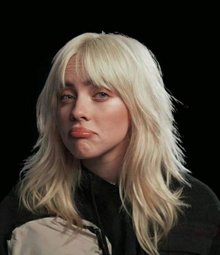 عکس خاص بیلی آیلیش برای پروفایل