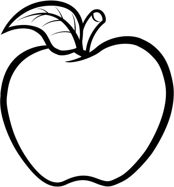 نقاشی سیب ساده برای کودکان