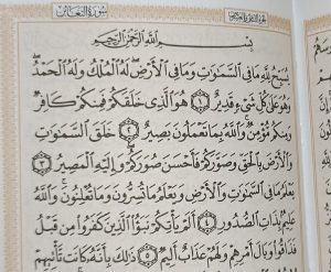 متن کامل سوره تغابن بدون ترجمه و با ترجمه + pdf با فونت درشت