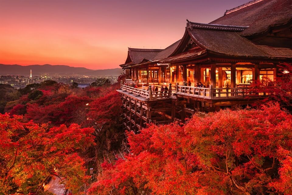طبیعت پاییزی کیوتو در ژاپن