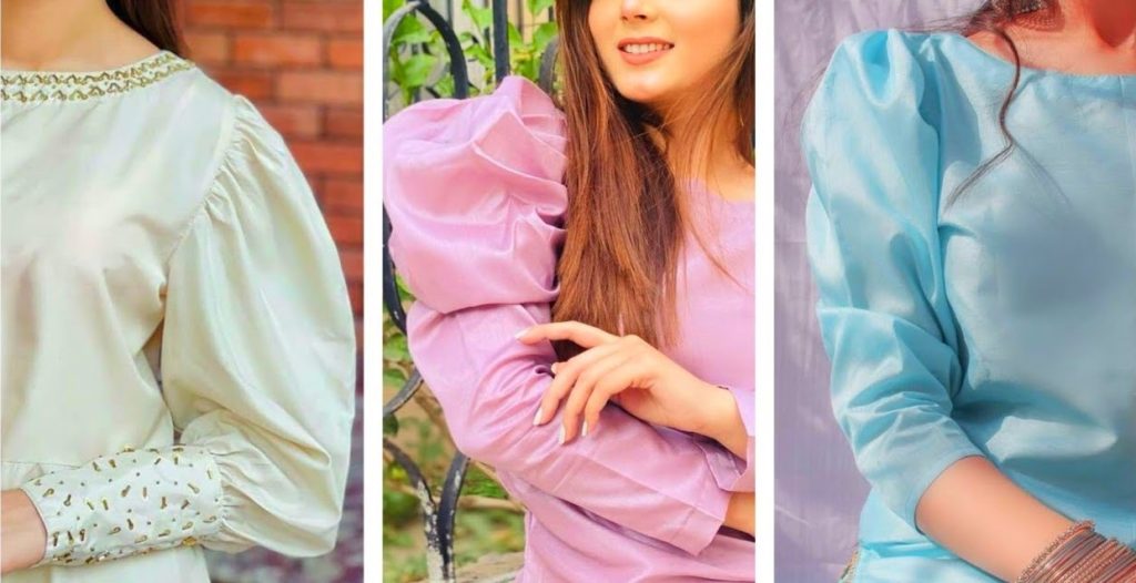 الگوی آستین پفی از سرشانه + آموزش دوخت با جزئیات