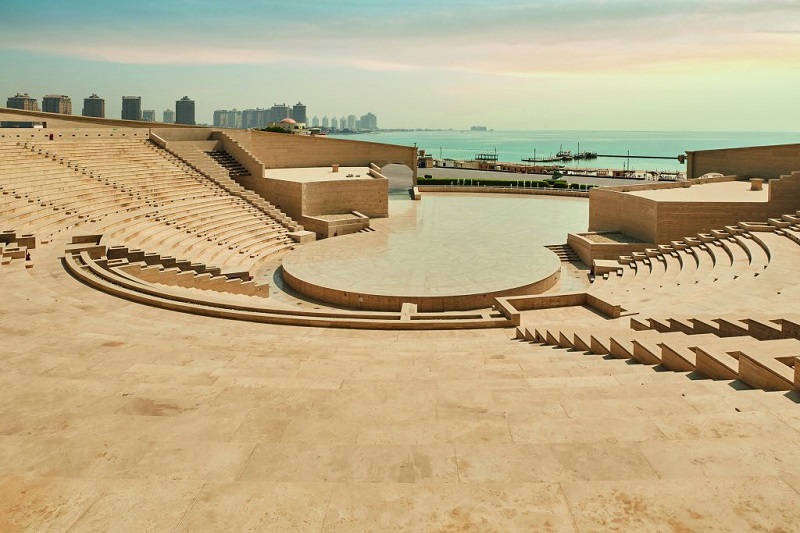 جاذبه های گردشگری قطر آمفی تئاتر کاتارا