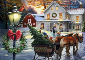 نقاشی کریسمس ساده و حرفه ای برای کودکان