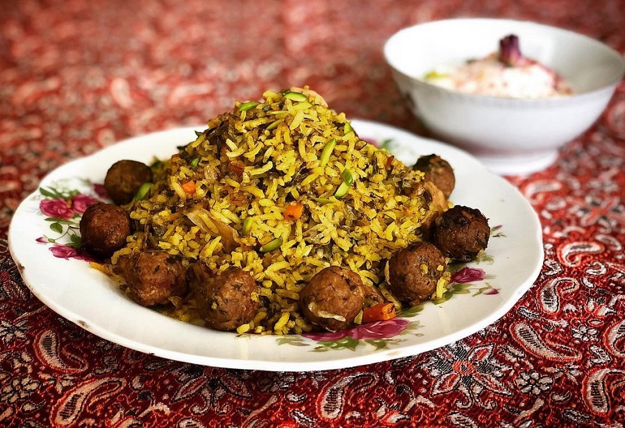 غذا همراه با سوپ: کلم پلو شیرازی