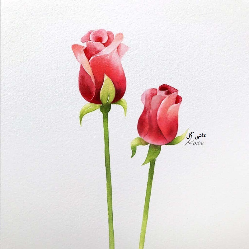 نقاشی گل