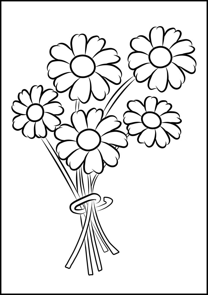 نقاشی گل برای کودکان