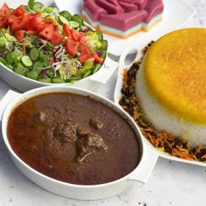 طرز تهیه فسنجان نذری برای 100 نفر با مرغ و گوشت / مواد اولیه همراه با فوت وفن طلایی