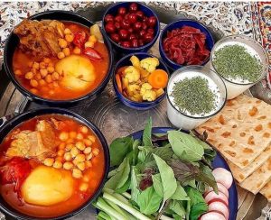 طرز تهیه آبگوشت نذری برای 50 نفر (مقدار دقیق مواد برای هر نفر)