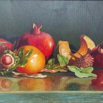 نقاشی انار ساده، کودکانه و زیبا