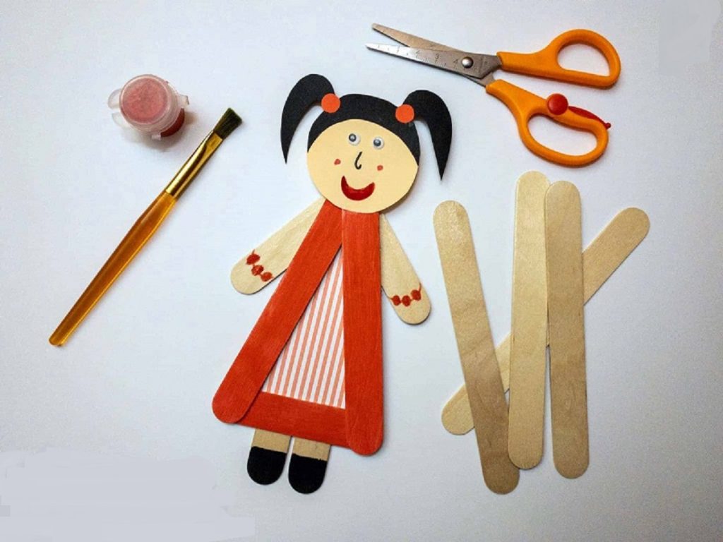 کاردستی با چوب بستنی، ساده و زیبا