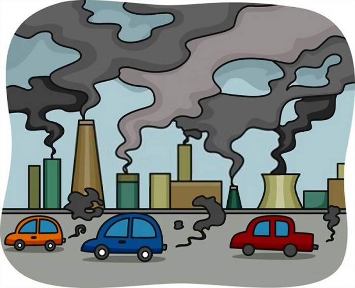 نقاشی آلودگی هوا کودکانه