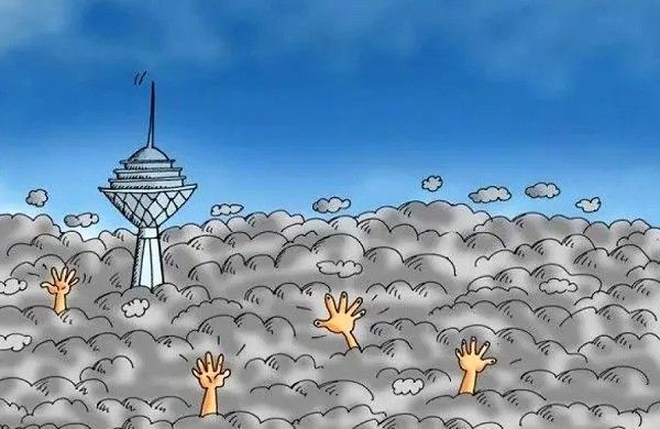 نقاشی آلودگی هوا کودکانه
