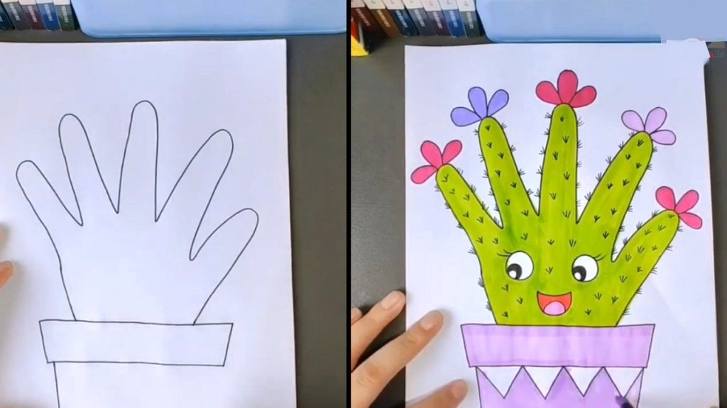 نقاشی با دست برای کودکان