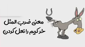 معنی ضرب‌المثل «خر کریم را نعل کردن» چیست و چه کاربردی دارد؟